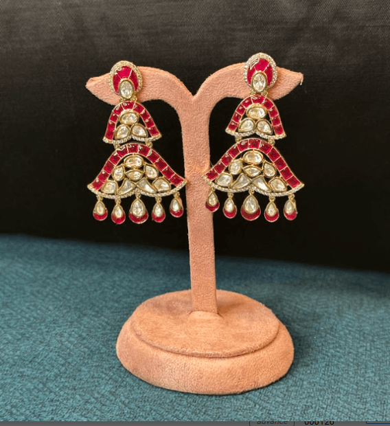 Sazzy Ruby Red Earrings